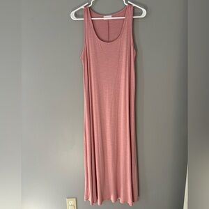 Pink lily maxi dress blush size medium